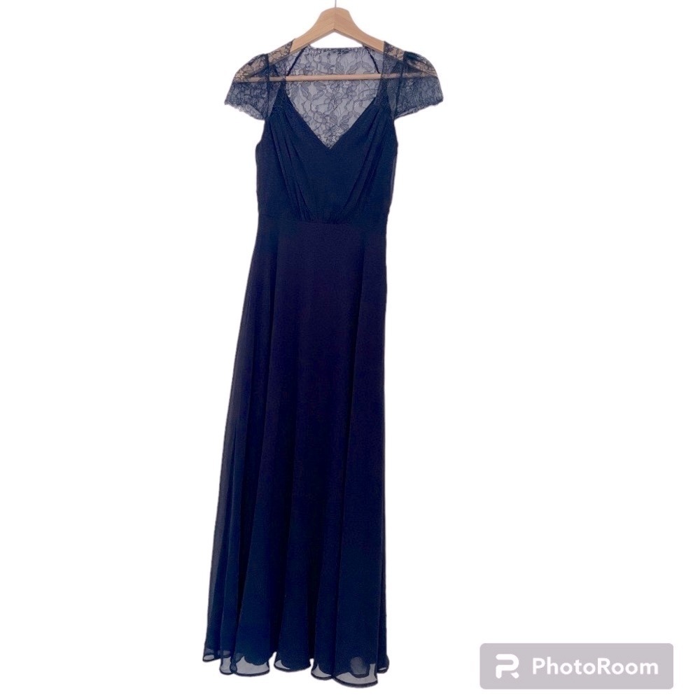 ASOS Kate Lace Maxi Dress Cap Lace Sleeve Size 0‎